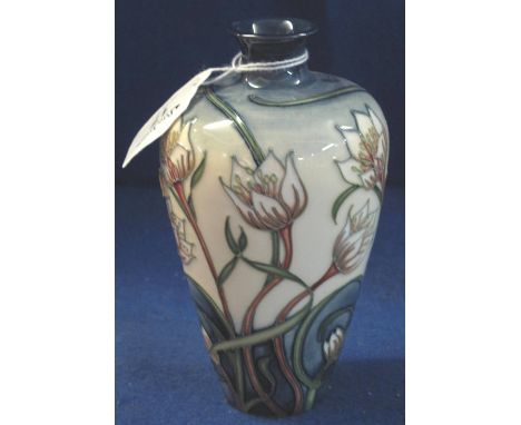 Moorcroft Pottery tube lined 'Snowdon Lily' baluster vase, 2004, limited edition, 10/200, impressed and painted marks to base