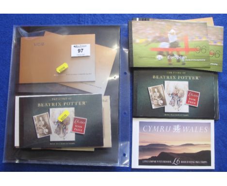 Stamps - Great Britain range of Prestige Booklets including Beatrix Potter, National Trust, Profile on Print, The Definitive 