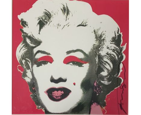 Andy Warhol (American 1928-1987), 'Marilyn (Announcement)', 1981, offset lithograph in colours on wove paper, signed in black