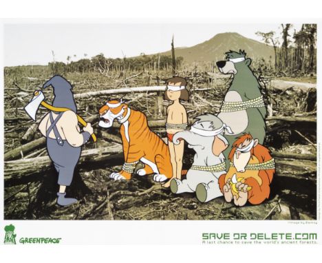 Banksy (British 1974-), ‘Save Or Delete’, 2002, offset lithograph in colours on recycled paper; sheet: 42 x 59.5cm ARR
