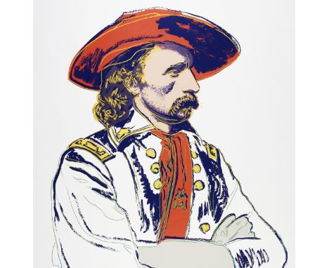 Andy Warhol (American 1928-1987), 'General Custer, from Cowboys and Indians', 1986, screen print in colours on Lenox Museum B
