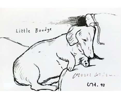 David Hockney (British 1937-), 'Little Boodge ', 1993, offset lithograph on wove paper, signed in black pen, published by Sal