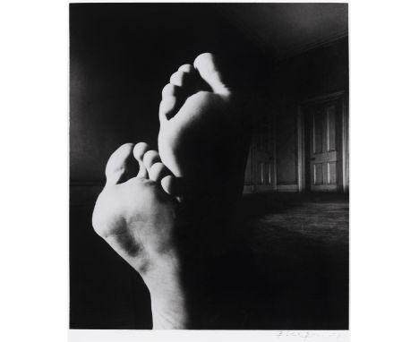 Bill Brandt (British 1904-1983), 'Nude, Hampstead, London', 1952, silver gelatin print, signed in black pen; sheet: 33.5 x 28