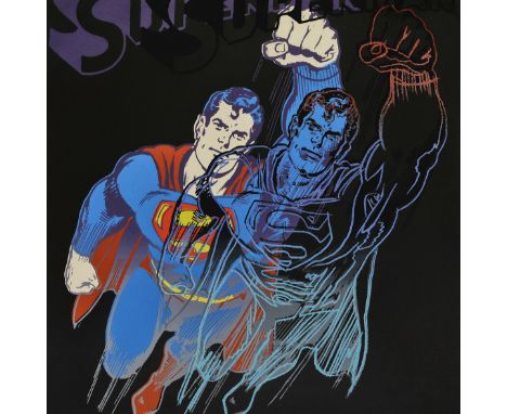 Andy Warhol (American 1928-1987), 'Superman, from Myths', 1981, screen print in colours on Lenox Museum Board, un-signed and 