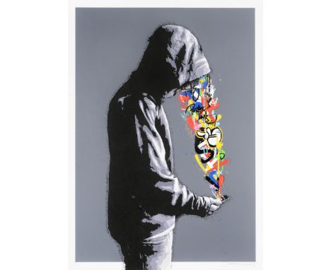 Martin Whatson (Norwegian 1984-), 'Connection', 2018, screen print in colours on 300 gsm Somerset paper, signed, dated and nu