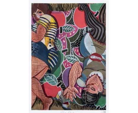Ella Kruglyanskaya (Latvian b.1978), 'Fruit Picnic', 2016, offset lithograph in colours on 118gsm Mohawk Superfine Ultra-whit