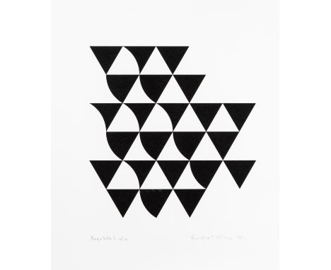 Bridget Riley (British 1931-), 'Bagatelle 3', 2015, screen print on wove paper, signed, dated, titled and numbered from an ed