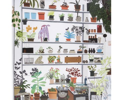 Jonas Wood (American b.1977), ‘Large Shelf Still Life Poster’, 2017, offset lithograph in colours on wove paper; published by