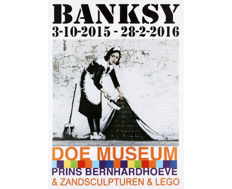 Banksy (British 1974-), 'Doe Museum', 2015, offset lithograph in colours, exhibition poster; sheet: 118 x 84cm  ARR