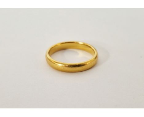 22ct gold wedding ring size O1/2,&nbsp;5.5g&nbsp;