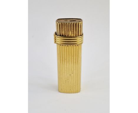 Christian Dior lighter, gold-coloured and ribbed&nbsp;