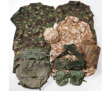British Army Gulf War / Desert Cammo Windproof Combat Smock, with label to inside giving Height &amp; Chest size 190/120. Bri