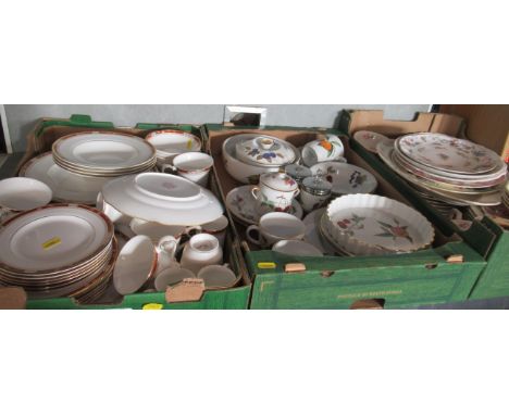 Three boxes of china to include Royal Worcester Evesham pattern