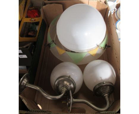 A box of light fittings