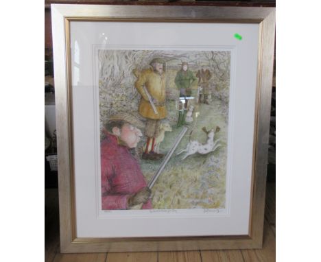 Sue Macartney-Snape, limited edition print, The Uncontrollable Gundog, 21ins x 16.5ins