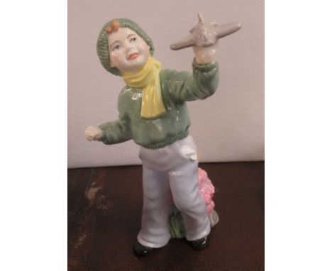 A Royal Worcester figure, Flight from the series Boys and Girls Come Out to Play