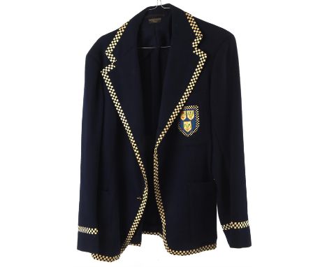 Don Butler Worn Navy Blazer - With Photo of him wearing it on Centre court at Wimbledon Championship on June 23rd 1947 when h