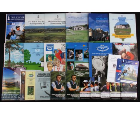 Golf Programme Collection a mixed lot to include 1979 Jersey Open, 1983 European Open Sunningdale, 1986 European Open Sunning