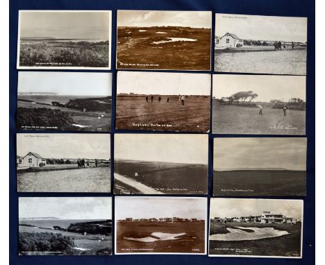 Collection of early English Golf Links postcards from the first half of the 20thc (12) to include 12x Barton-on-Sea with vari