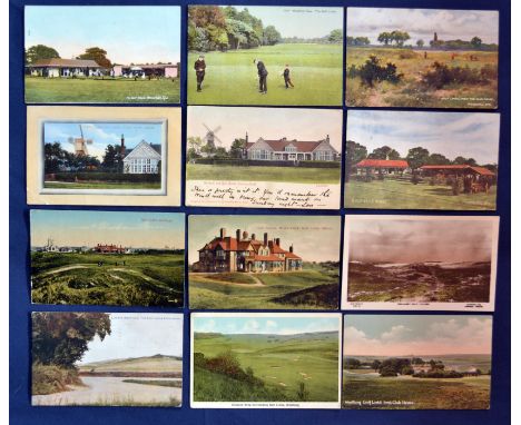 Interesting collection of various early 20th-century English coloured golfing postcards from 1903 onwards (12) to include 2x 