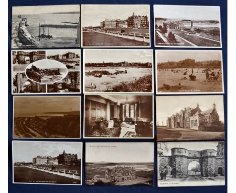 Good selection of various views of St Andrews, including The R&amp;A golf clubhouse, going back to the early 1900s (16) to in