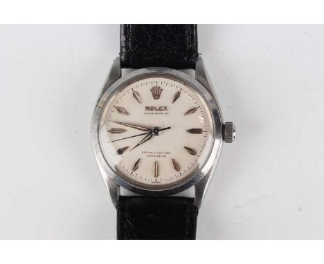 A Rolex Oyster Perpetual stainless steel cased gentleman's wristwatch, Ref. 6564, circa 1942, with signed and jewelled 1030 c