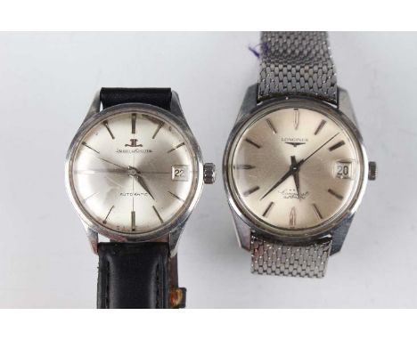 A Jaeger-LeCoultre Automatic stainless steel circular cased gentleman's wristwatch with signed and jewelled 2883 caliber move