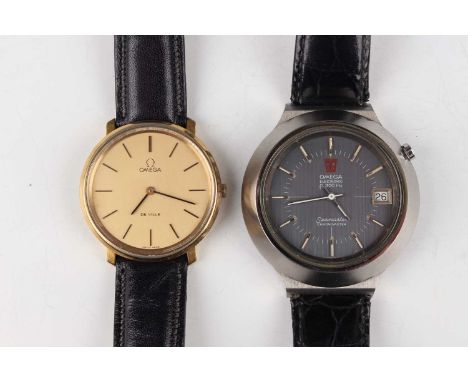 An Omega Electronic F300 Hz Seamaster Chronometer steel cased gentleman's wristwatch, circa 1970, the signed and jewelled mov
