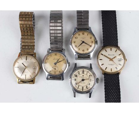 A group of five gentlemen’s wristwatches, comprising Accurist Shockmaster, Accurist, Rotary, Ingersoll Ltd Triumph and Ingers
