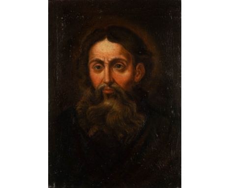 RUSSIAN SCHOOL Painter active in the 18th century Portrait eines bärtigen Mannes A PORTRAIT OF A BEARDED MAN Öl auf Leinwand,