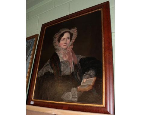 Attr. Solomon Cole (19th century) Portrait of Mrs Mary Cameron of Worcester, dated Feb 1839 oil on canvas&nbsp;