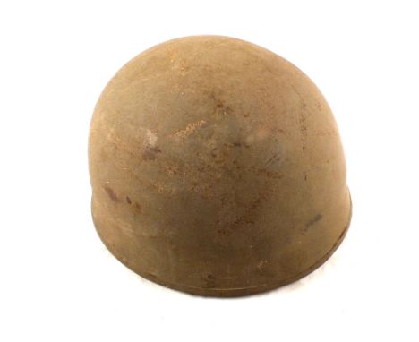 A WWII British dispatch riders helmet, dated 1942