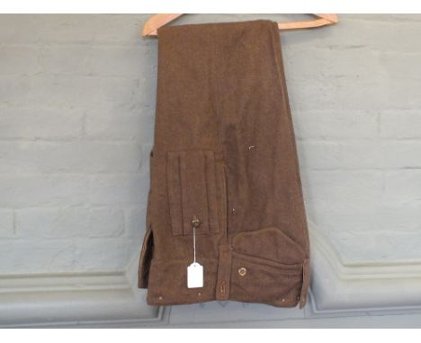 A pair of British Army 1940 pat battledress trousers