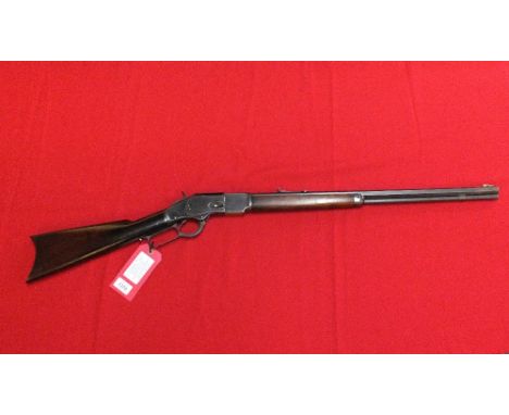 A Winchester model 1873 lever action rifle in 32-20 calibre S/No.383155B making this iconic rifle circa 1891, the rifle has a