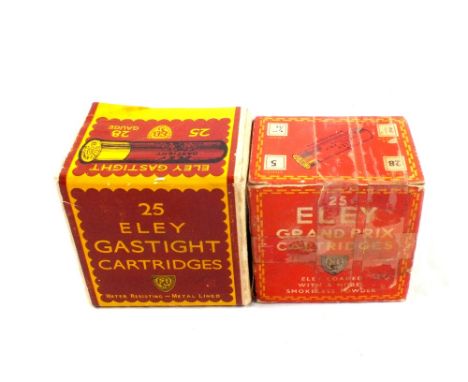 Two boxes of Eley 28 bore cartridges, this item can only be purchased by someone with a current valid shotgun certificate or 