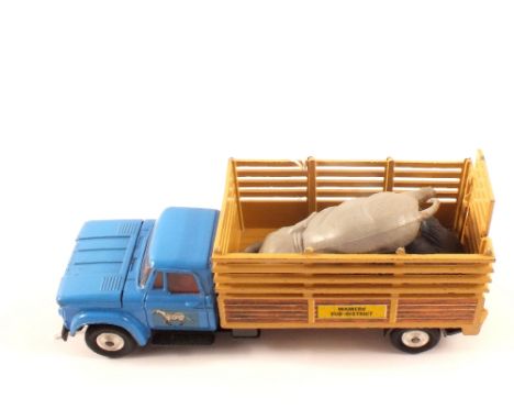 A Corgi 6514 Dodge Kew Fargo from Daktari set with two elephants