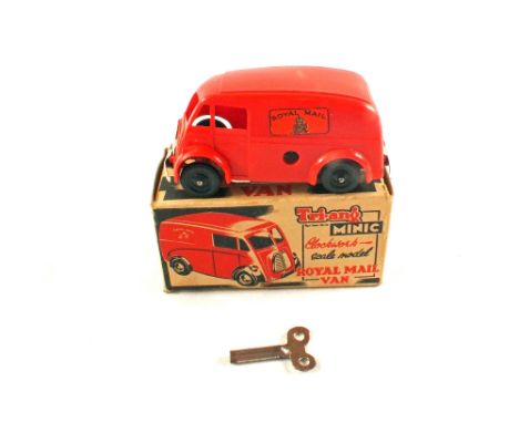 A boxed Triang Minic clockwork scale model Royal Mail van with key