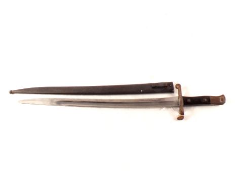 A Portuguese model 1886 bayonet with scabbard