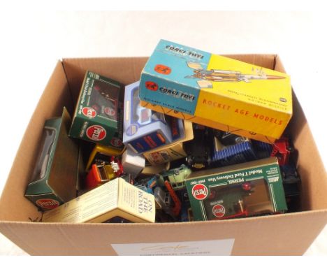 A boxed Corgi 1115 Bloodhound guided missile (damaged nose cone) plus other boxed and unboxed models