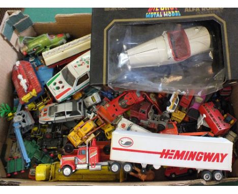 Various die cast models, Dinky, Corgi etc