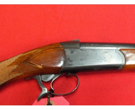 A single barrel 12 bore shotgun, S/No.A09829, this item can only be purchased by someone with a current valid shotgun certifi