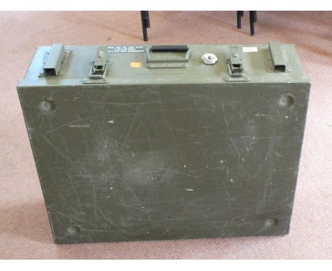 A modern British Army air transport (pressurised) container with release valve