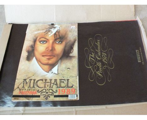 A 1974 Pirelli and 1989 Michael Jackson calendars 