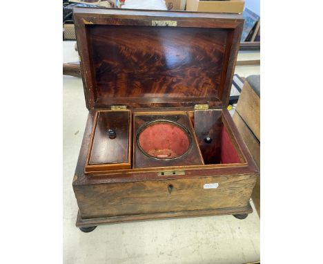 A 19th century Mahogany tea caddy