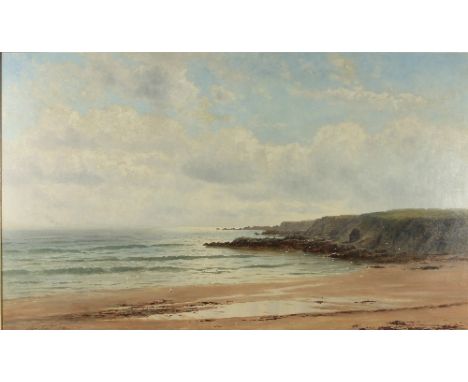 John Nesbit/Seascape/signed and dated 1895/oil on canvas, 89cm x 150cm