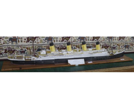 A large card model of The Titanic