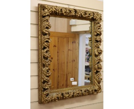 A gilt mirror, w.47cm