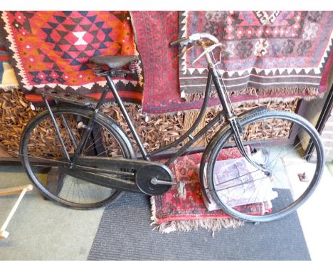 WW1 Vintage Black cycle with Rod brakes 