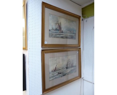 Pair of Gilt framed Venecian prints by T B Hardy 1896 