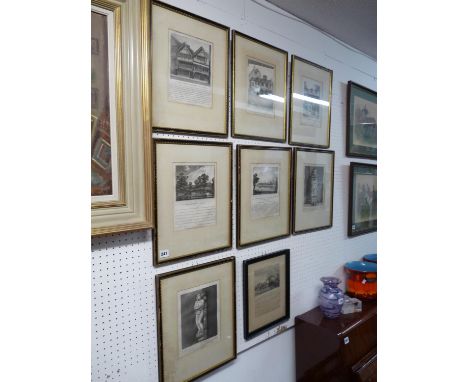 Collection of 18thC Architectural Engravings mainly by N Smith of St Martins Lane 